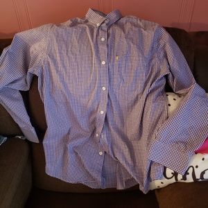 Men izod botton down colored shirt